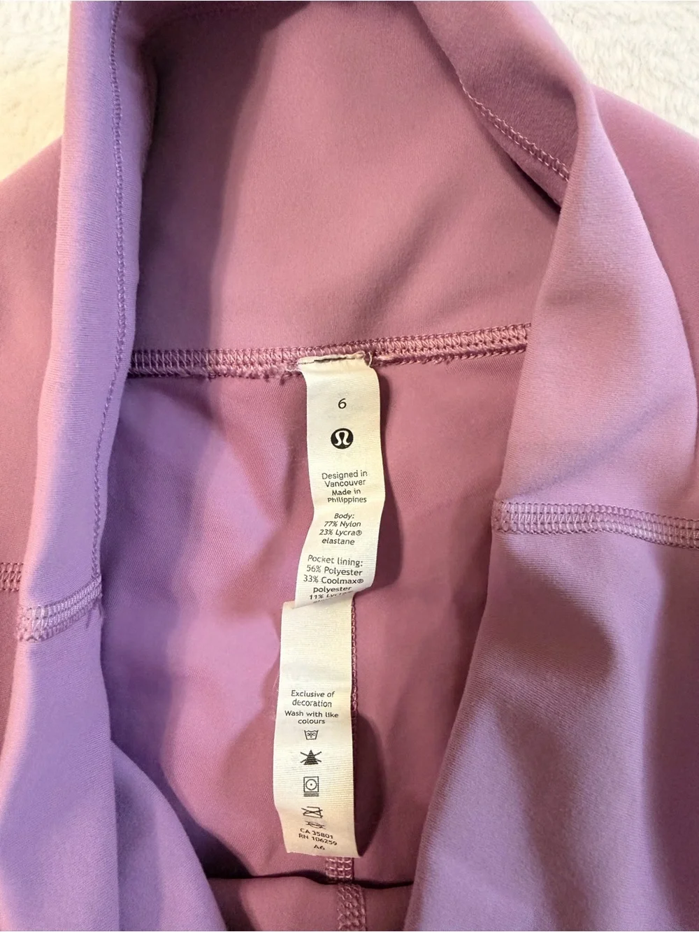 lululemon athletica Mauve High-Rise Bike Shorts